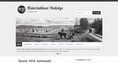 Desktop Screenshot of historiallinenyhdistys.fi